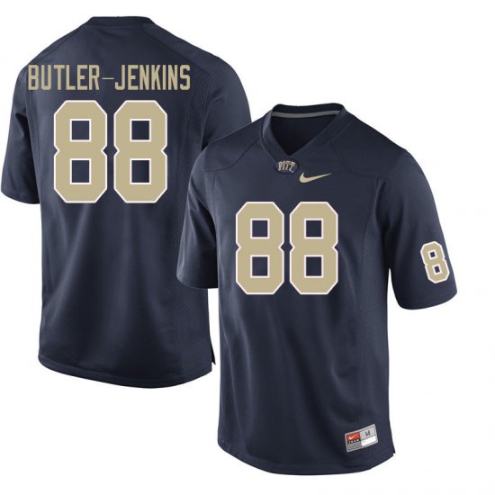 Sale - Dontavius Butler-Jenkins #88 Pitt Panthers Navy Men High School Alumni Football Embroidery Jersey