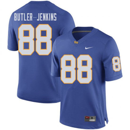 Sale - Dontavius Butler-Jenkins #88 Pitt Panthers Royal Men High School Official Football Stitch Jersey