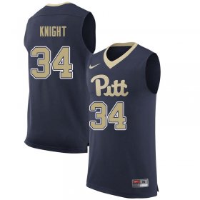 Sale - Billy Knight #34 Pitt Panthers Navy Men High School Alumni Basketball Embroidery Jersey